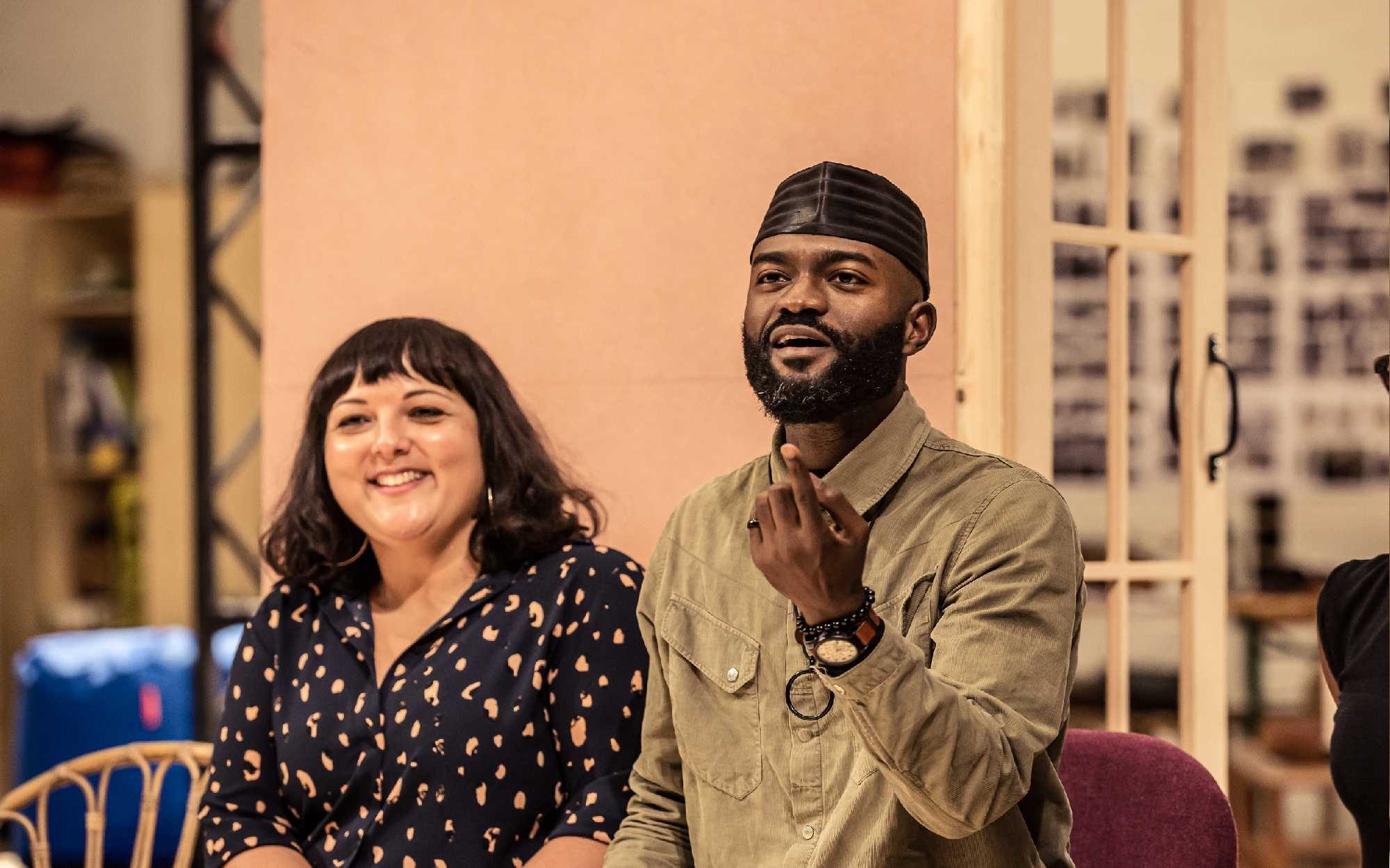 Director Nadia Fall (left) and Playwright Inua Ellams (right).
